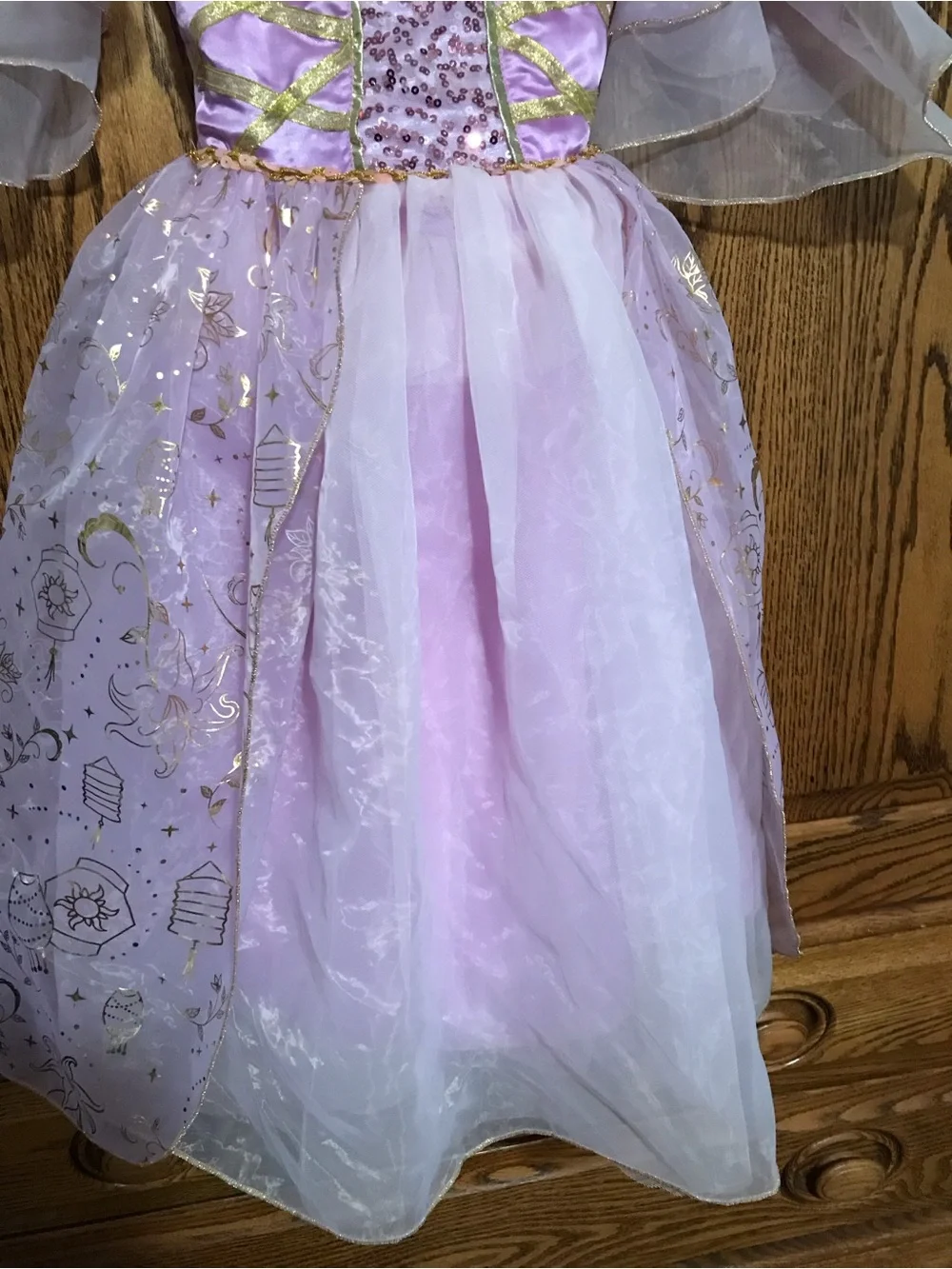 Disney Store Rapunzel Costume Dress Size 5/6 Halloween Dress Up